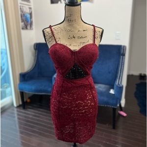 🖤Custom Lace Burgundy Dress 🖤